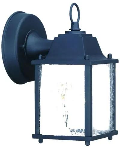 Homezia Matte Black Hanging Waterfall Glass Lantern Wall Light