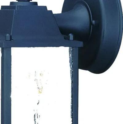 Homezia Matte Black Hanging Waterfall Glass Lantern Wall Light