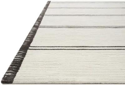 Logan LOG02 White/Mocha 8'6" x 12' Rug