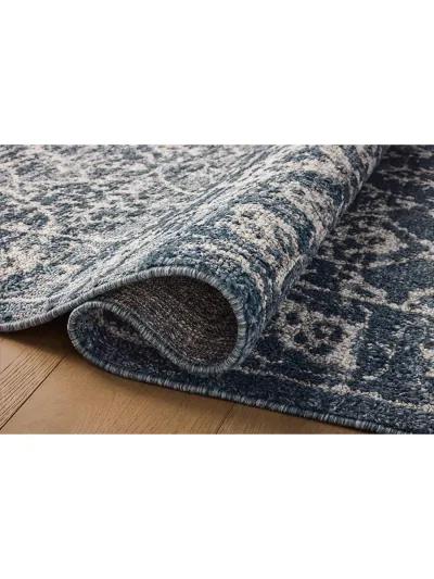 Gigi Navy/Stone 6'7" x 9'2" Area Rug by Magnolia Home by Joanna Gaines x Loloi