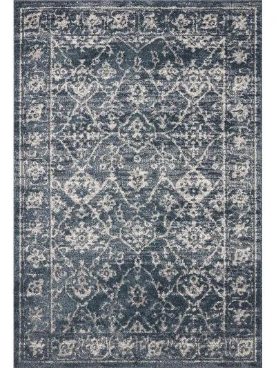 Gigi Navy/Stone 6'7" x 9'2" Area Rug by Magnolia Home by Joanna Gaines x Loloi