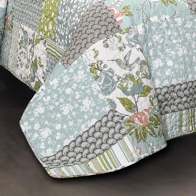 Roesser Quilt Blue 3Pc Set Full/Queen