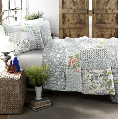 Roesser Quilt Blue 3Pc Set Full/Queen