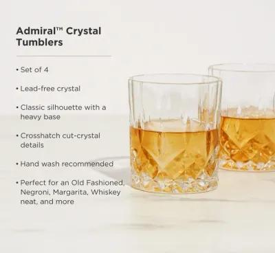 Admiral Crystal Tumblers Set of 4