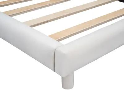 Merax Modern Upholstered Platform Bed with Headboard