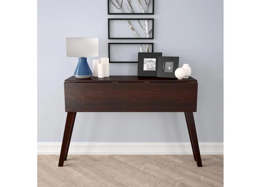 48" x 30" Wood Drop-Leaf Dining & Console Table