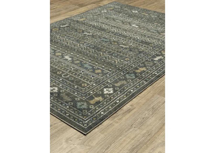 Venice 3'10" x 5'5" Blue Rug