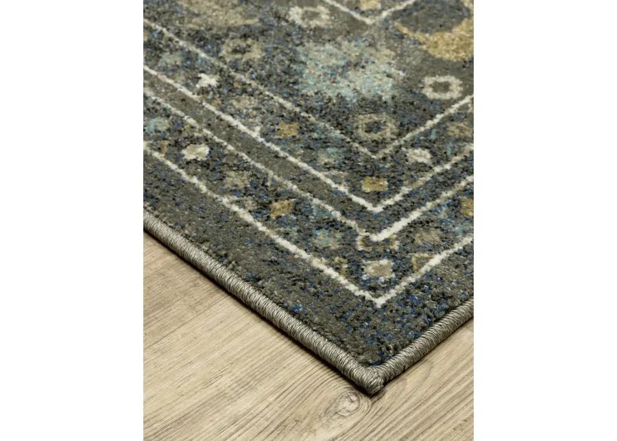 Venice 3'10" x 5'5" Blue Rug