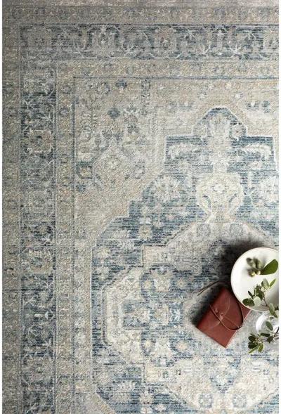 Elise ELI01 Neutral/Blue 6'7" x 9'9" Rug