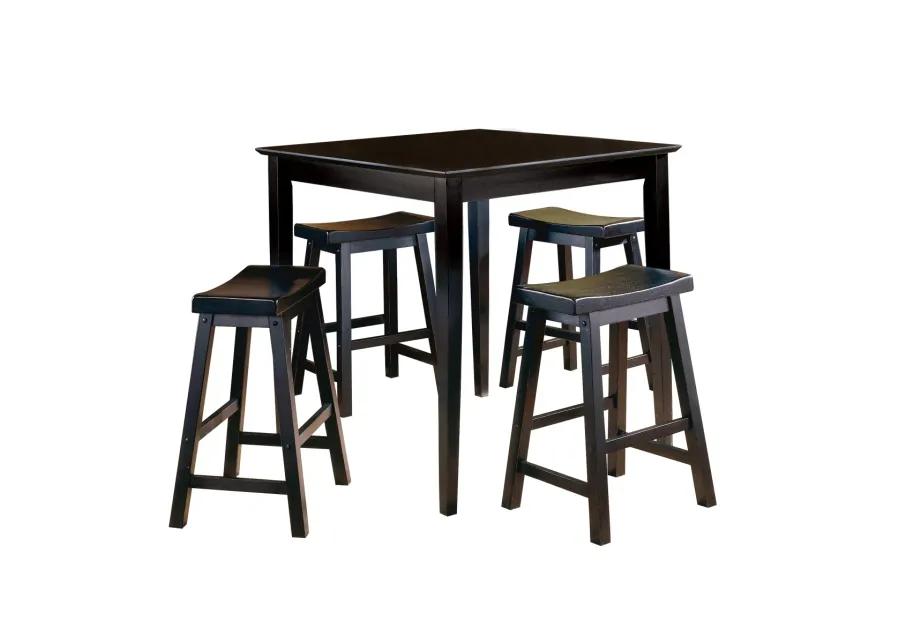 Finish 24-Inch Counter Height Stools Set Of 2 Piece Saddle Seat Solid Wood Casual Dining