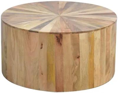 Solid Wood Round Wooden Coffee Table