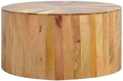 Solid Wood Round Wooden Coffee Table