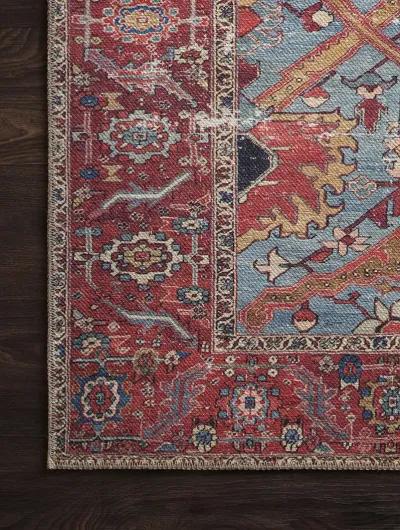 Loren LQ10 Blue/Red 8'4" x 11'6" Rug