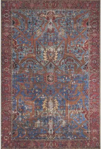 Loren LQ10 Blue/Red 8'4" x 11'6" Rug