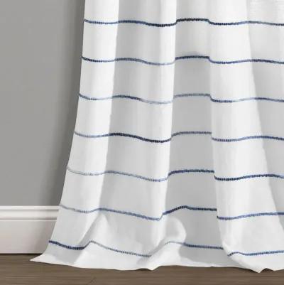 Ombre Stripe Yarn Dyed Cotton Window Curtain Panels