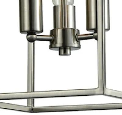 Williamsport 10'' Wide 3-Light Nickel Chandelier