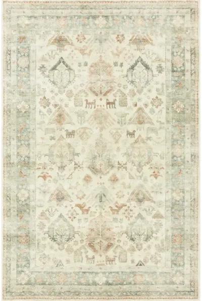 Rosette ROS01 Beige/Multi 5' x 7'6" Rug