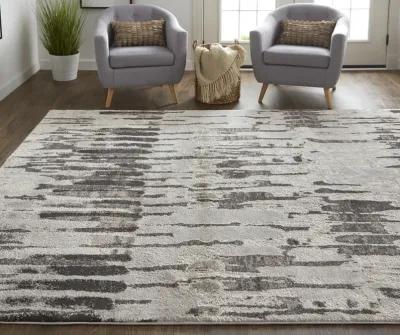 Vancouver 39FIF Ivory/Brown/Gray 1'8" x 2'10" Rug