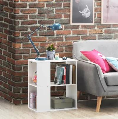 3-Tier Side End Table with Storage Shelves