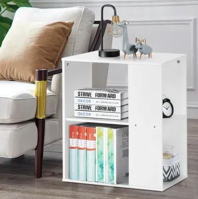 3-Tier Side End Table with Storage Shelves