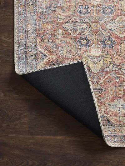 Adrian ADR02 Rust/Denim 3'6" x 5'6" Rug