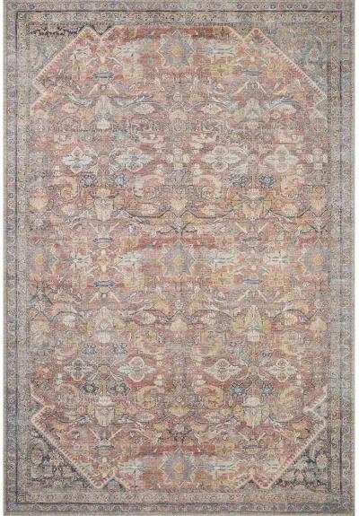 Adrian ADR02 Rust/Denim 3'6" x 5'6" Rug