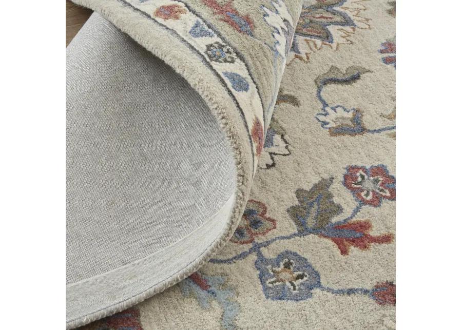 Rylan 8642F Ivory/Taupe/Blue 8' x 10' Rug