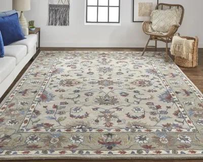 Rylan 8642F Ivory/Taupe/Blue 8' x 10' Rug