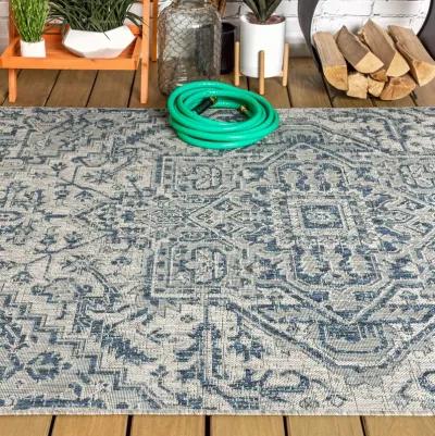 Estrella Bohemian Medallion Textured Weave Indoor/Outdoor Area Rug