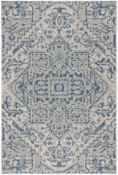 Estrella Bohemian Medallion Textured Weave Indoor/Outdoor Area Rug