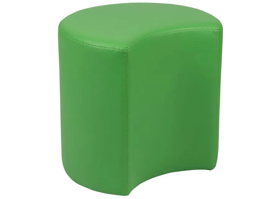 Flash Furniture Nicholas Soft Seating Flexible Moon for Classrooms and Common Spaces - 18" Seat Height (Green)