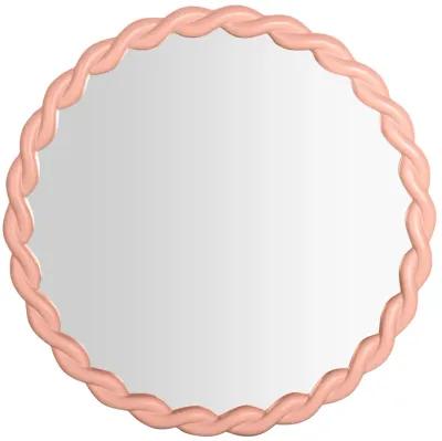 Agnes Mauve Round Mirror