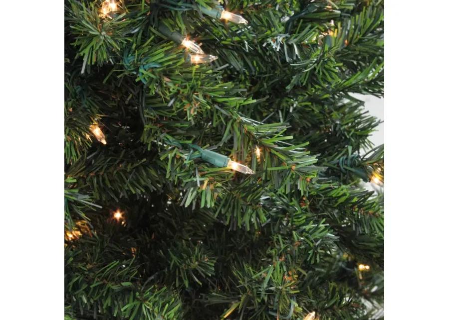 10' Pre-Lit Medium Canadian Pine Artificial Christmas Tree  Clear Lights