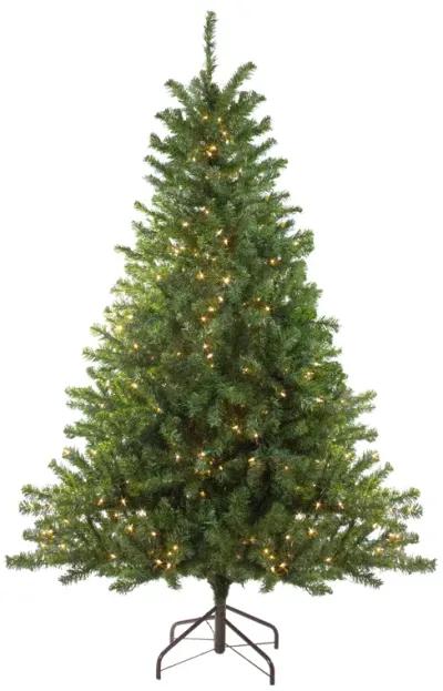 10' Pre-Lit Medium Canadian Pine Artificial Christmas Tree  Clear Lights