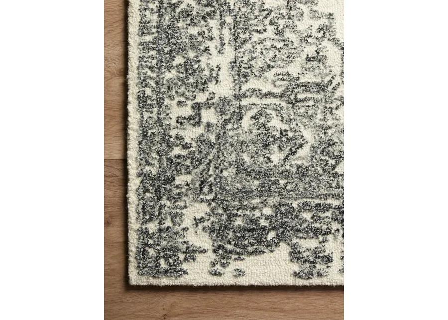 Annie ANN02 White/Black 5' x 7'6" Rug