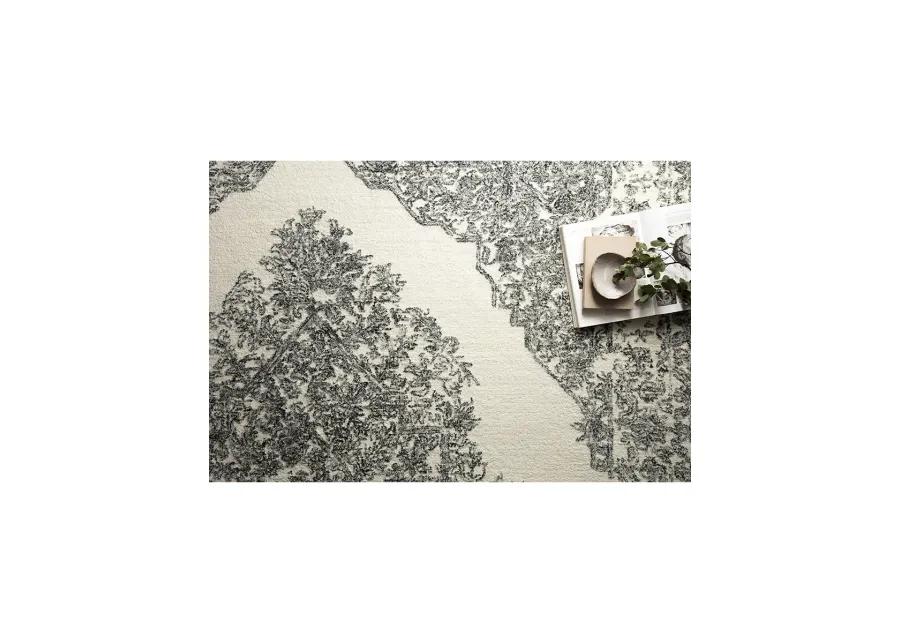 Annie ANN02 White/Black 5' x 7'6" Rug