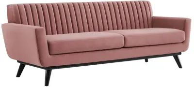 Engage Channel Tufted Performance Velvet Sofa