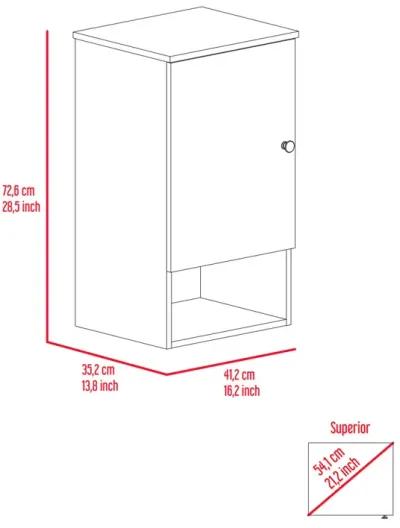 Kensington 1-Shelf Medicine Cabinet Light Oak And White