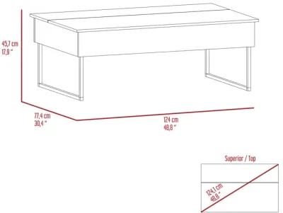 Suffolk Rectangle Lift Top Coffee Table Carbon Espresso