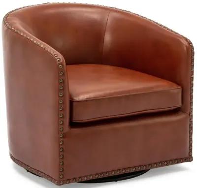 Comfort Pointe Tyler Swivel Arm Chair - Caramel