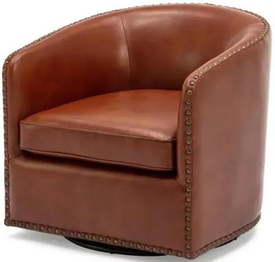 Comfort Pointe Tyler Swivel Arm Chair - Caramel