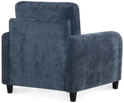 Everly Blue Velvet Chair