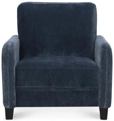 Everly Blue Velvet Chair