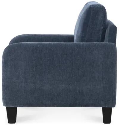 Everly Blue Velvet Chair