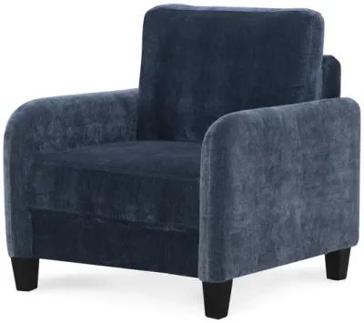 Everly Blue Velvet Chair