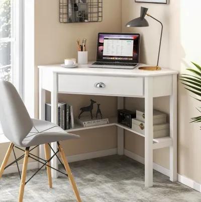 Corner Wooden Piece Laptop Computer Desk