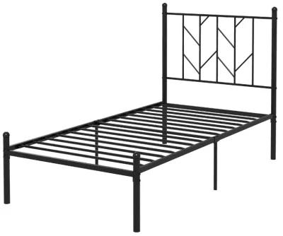 Platform Bed Frame with Sturdy Metal Slat Support