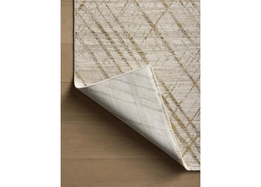 Wade WAE-04 Beige / Gold 2''6" x 14''0" Rug by Loloi II