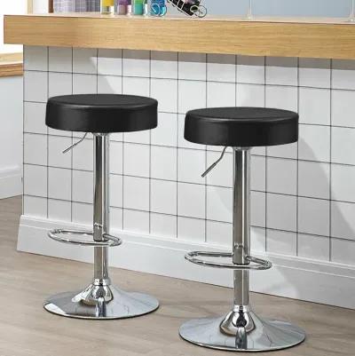 1 PC Round Bar Stool Adjustable Swivel Pub Chair