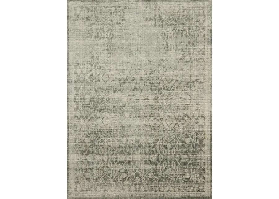 Linnea LIN01 Moss/Ivory 6'7" x 9'2" Rug